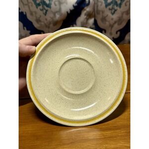 Vintage Hearthside Stoneware Garden Festival: Set Of 5 Saucer/ Teacup Plates.